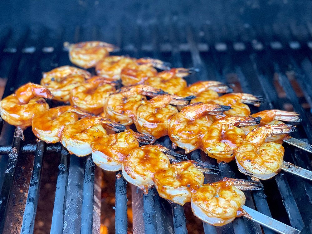 Shrimp on the Grill with Meadow Creek Rubs and Sauces