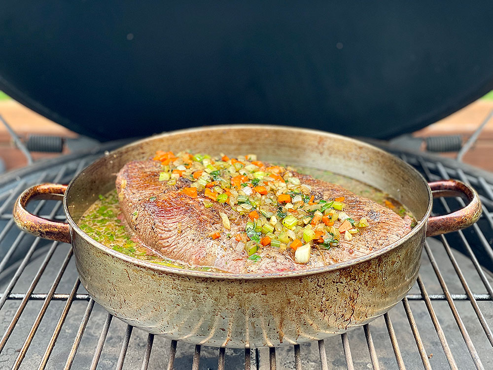 Brisket cooking