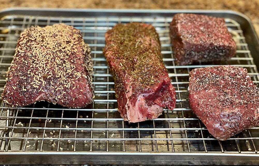 Steaks with Salt and Pepper