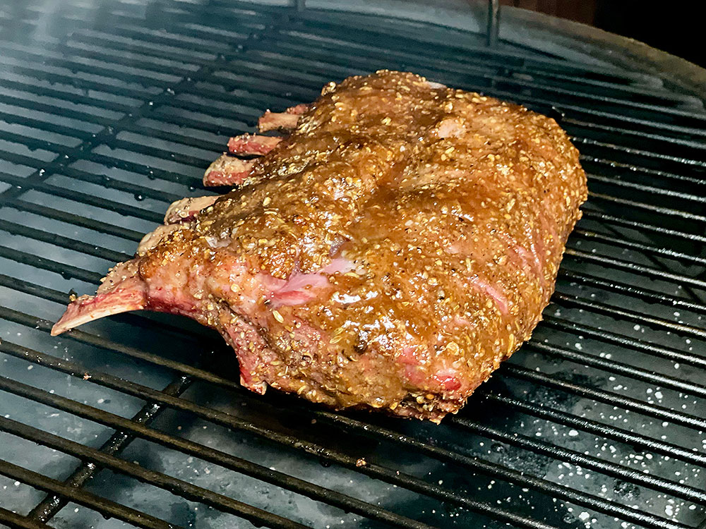 Rack of Lamb on the Grill