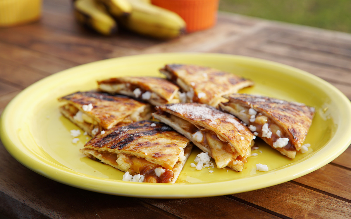 Dessert Quesadillas - Recipes to Grill in January