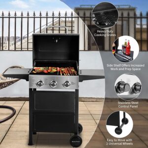 Master Cook 3 Burner BBQ Propane Gas Grill