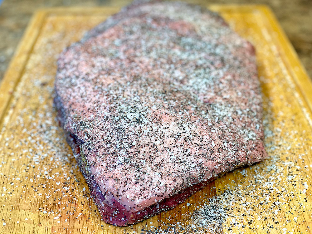 Brisket with rub