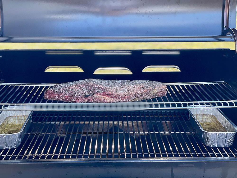 Brisket on the grill