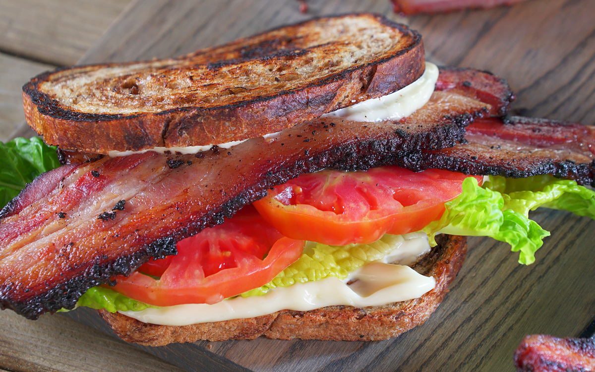 Pastrami Bacon BLT - Recipes to Grill in March