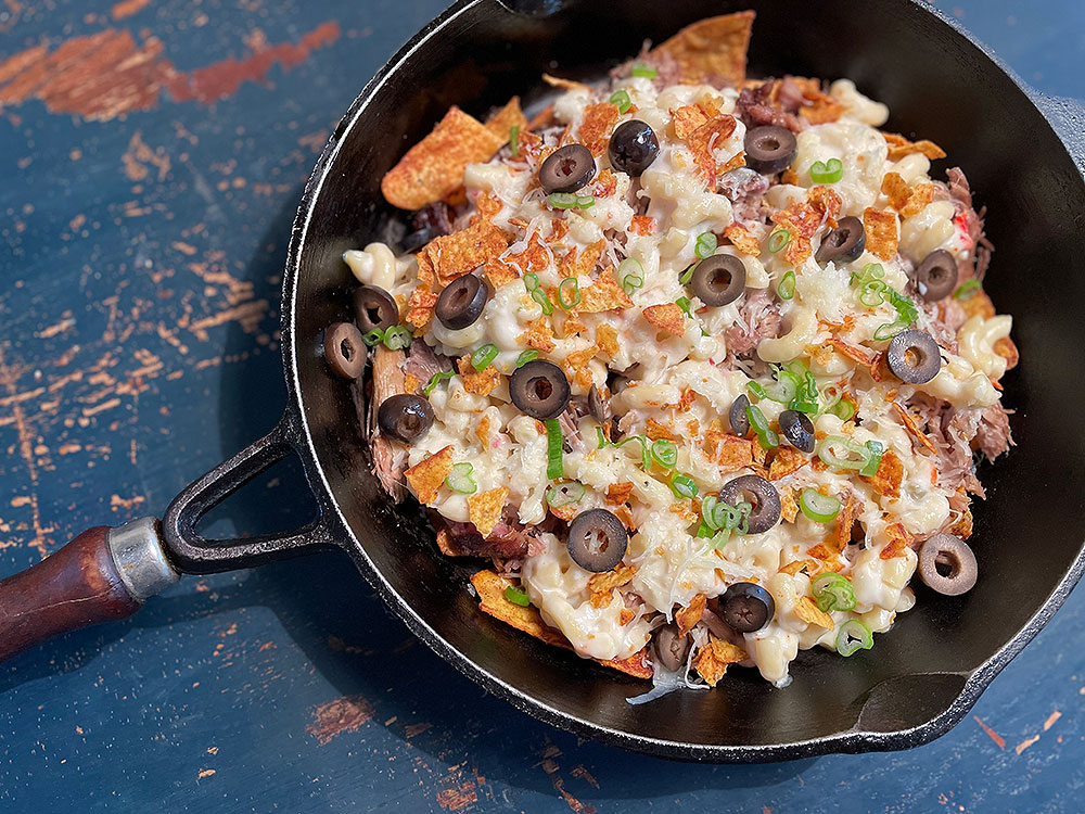 Mac 'n' Cheese with Barbecue Doritos