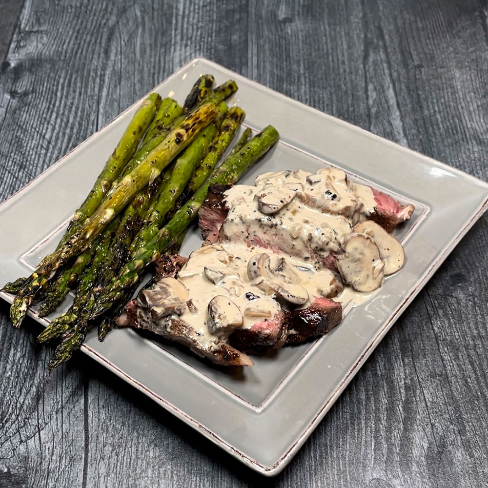 Ribeye Steaks finished with Au Poivre Sauce