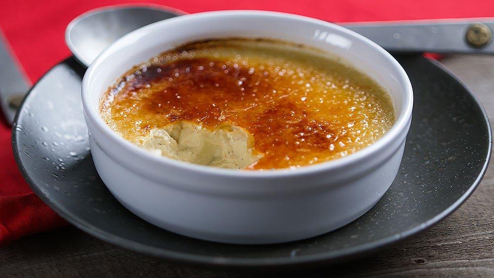 Smoked, Torched Creme Brulee