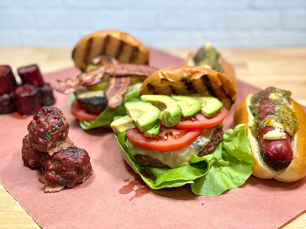 July 4th Cookout - Hamburgers, Hot Dog Burnt Ends, and Smoked Meatballs